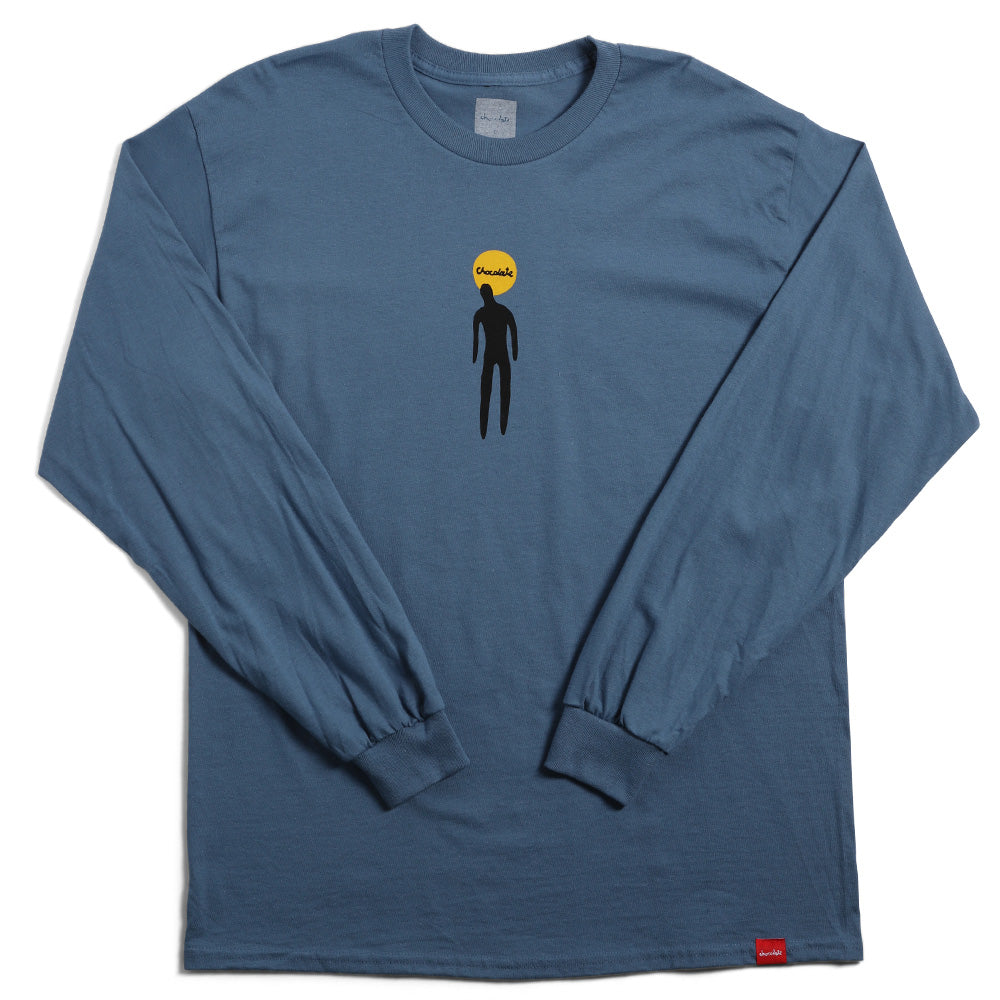 Chocolate McFetridge Drip Long Sleeve Tee Blue W48D3.jpg