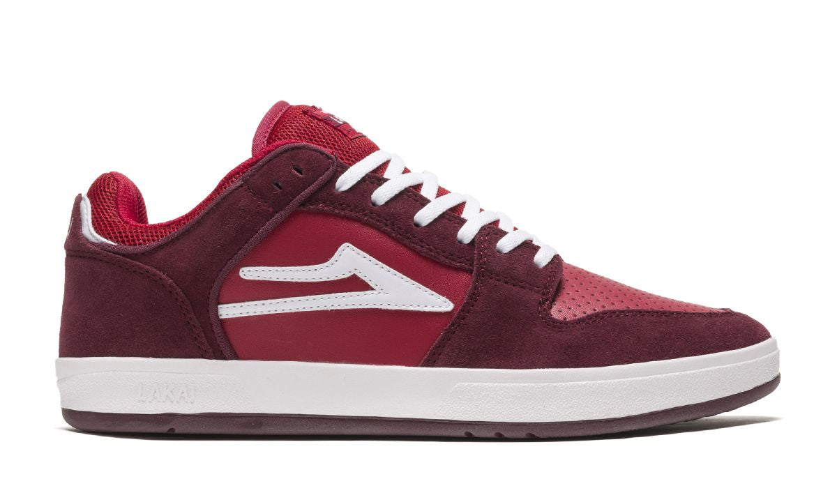 Lakai Telford Low Skate Shoes - Burgundy/Cardinal Suede.jpg