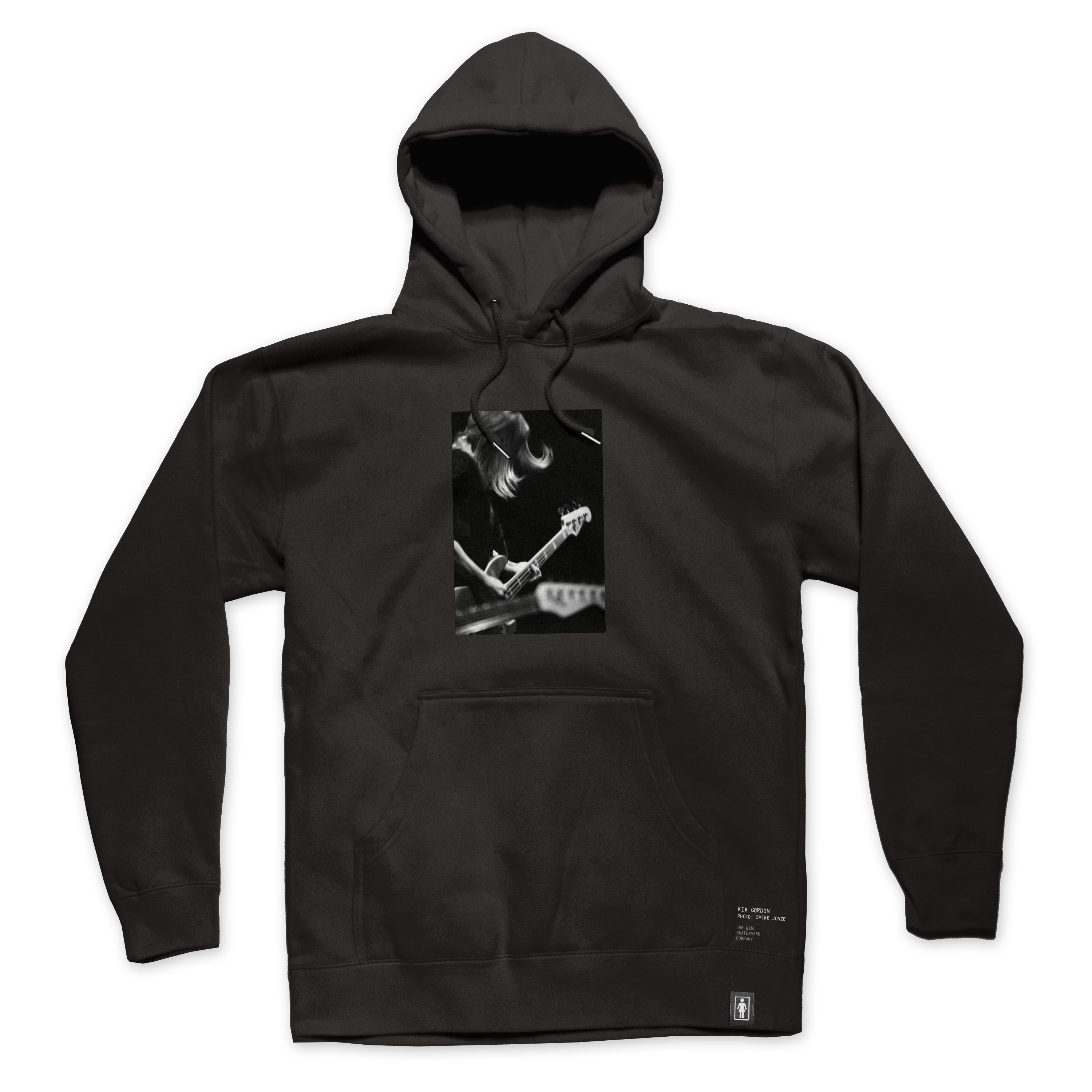 Girl Shot by Spike Kim Gordon Hoodie Black_W47D4G.png