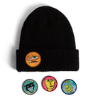 Girl x Modernica Legend Heads Patch Beanie Black 2.jpg