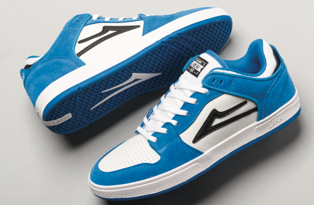 Lakai Telford Low Moroccan Blue Suede Skate Shoes detail 1.png