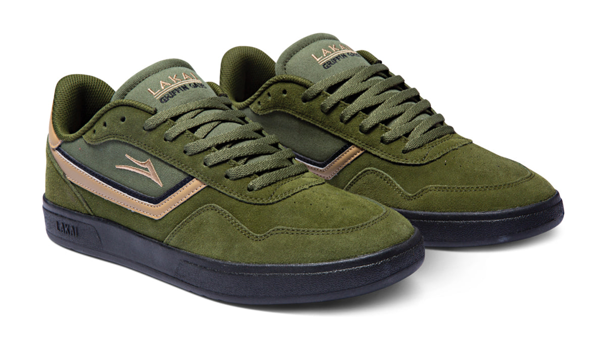 Lakai Terrace Skate Shoes - Olive Suede 2.jpg