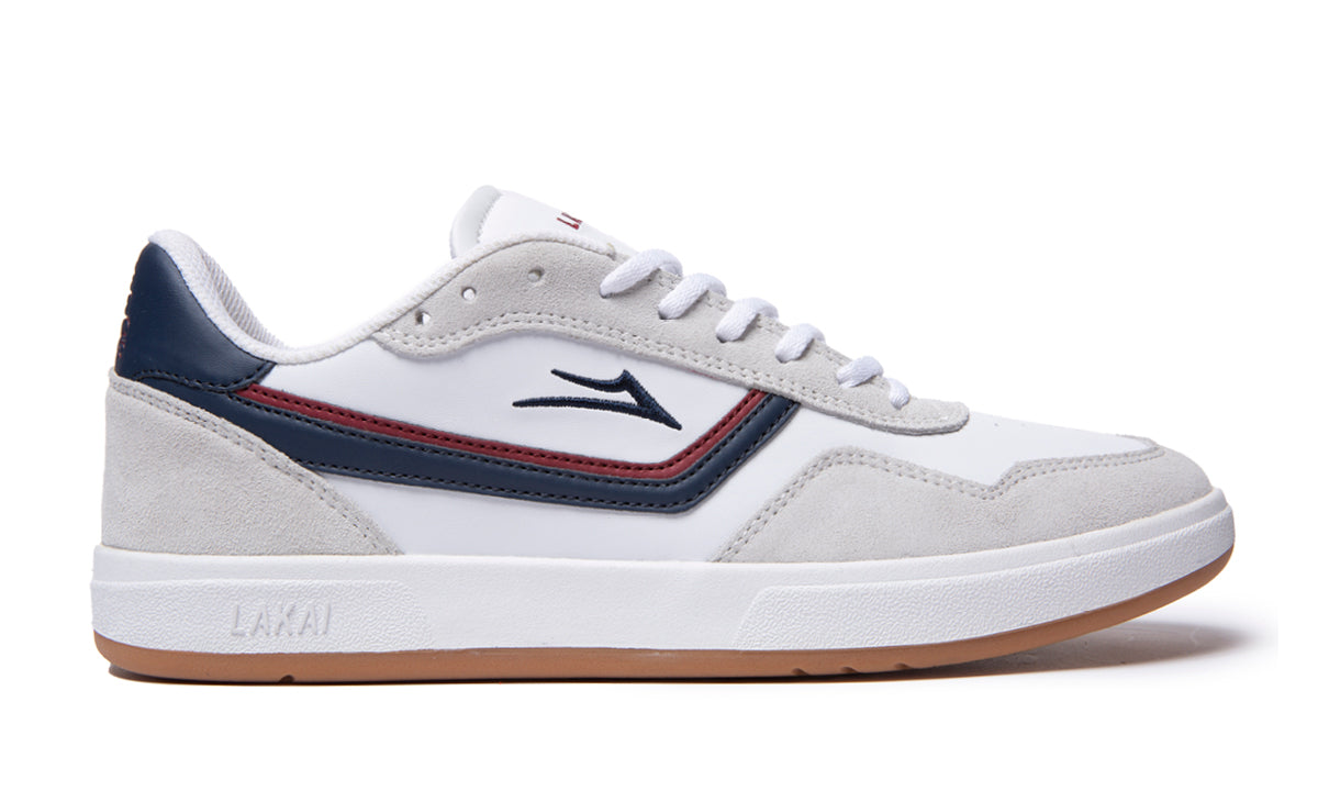 Lakai Terrace Skate Shoes - White-Navy_MS2240130B00_WHNAS_01.jpg
