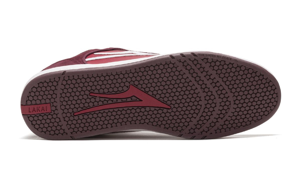 Lakai Telford Low Skate Shoes - Burgundy/Cardinal Suede03.jpg