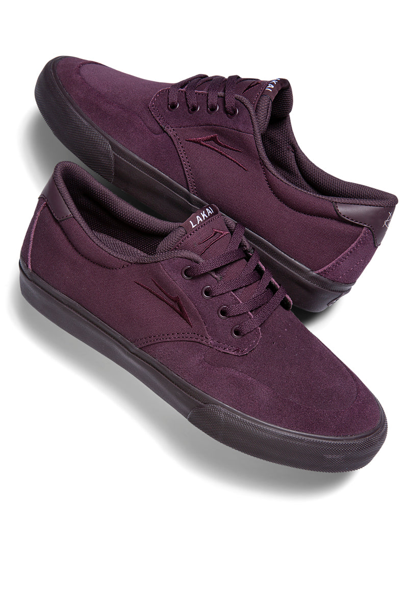 Lakai Riley 3 Skate Shoes - Black/Cherry-02.jpg