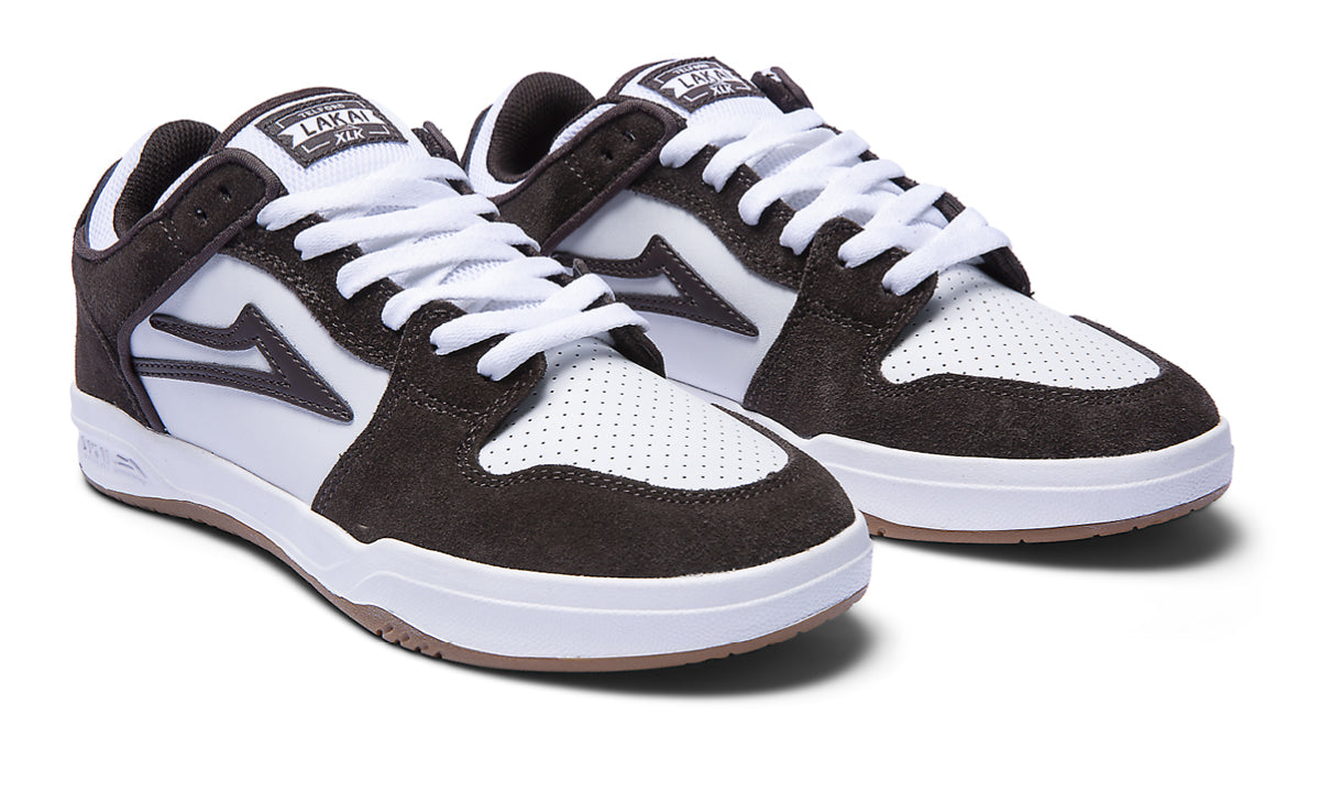 Lakai Telford Low Skate Shoes - Chocolate/White Suede_SIDE.jpg