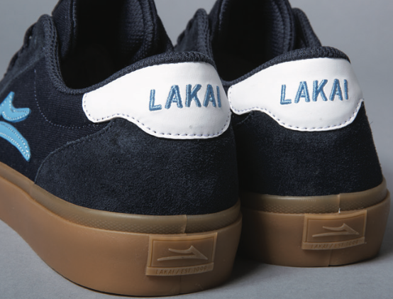 Lakai Flaco 2 Navy Gum Suede Skate Shoes DETAIL 5.png