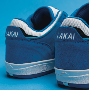 Lakai Telford Low Moroccan Blue Suede Skate Shoes detail 2.png