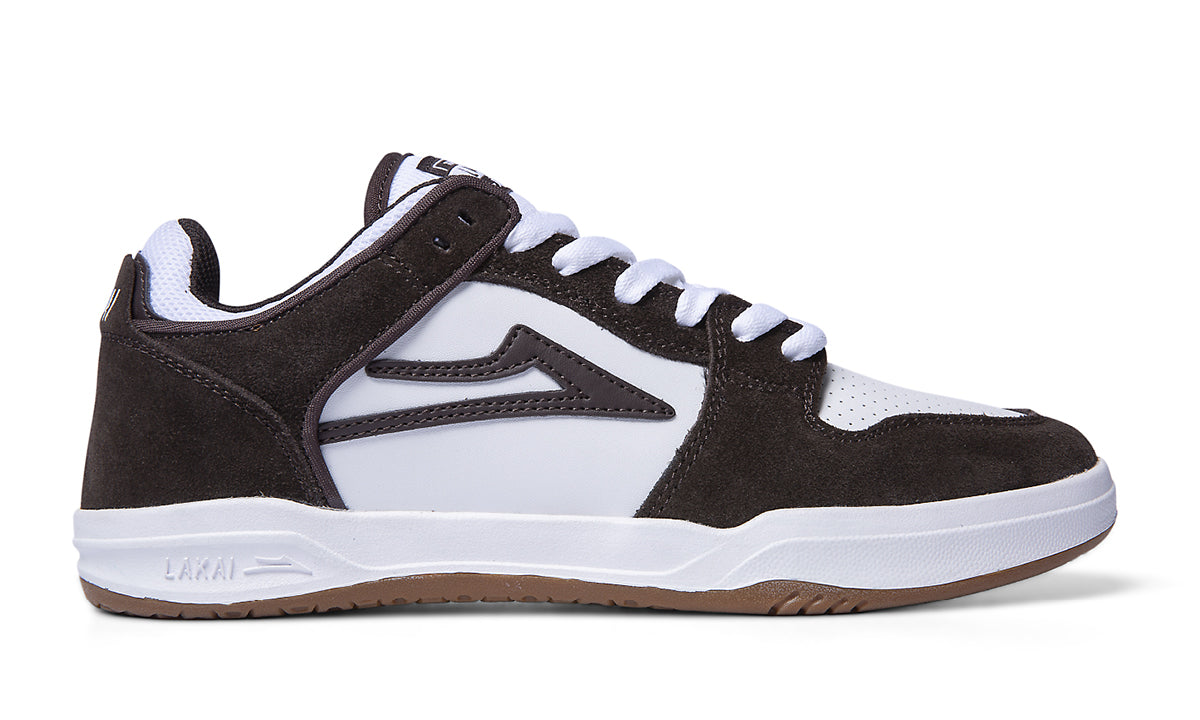 Lakai Telford Low Skate Shoes - Chocolate/White Suede_Q324.jpg