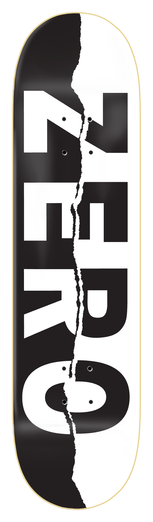 Zero Skateboard Deck Ripped Army Black/White.png