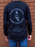 Story Collective Circle Long Sleeve Tee Black back.jpg