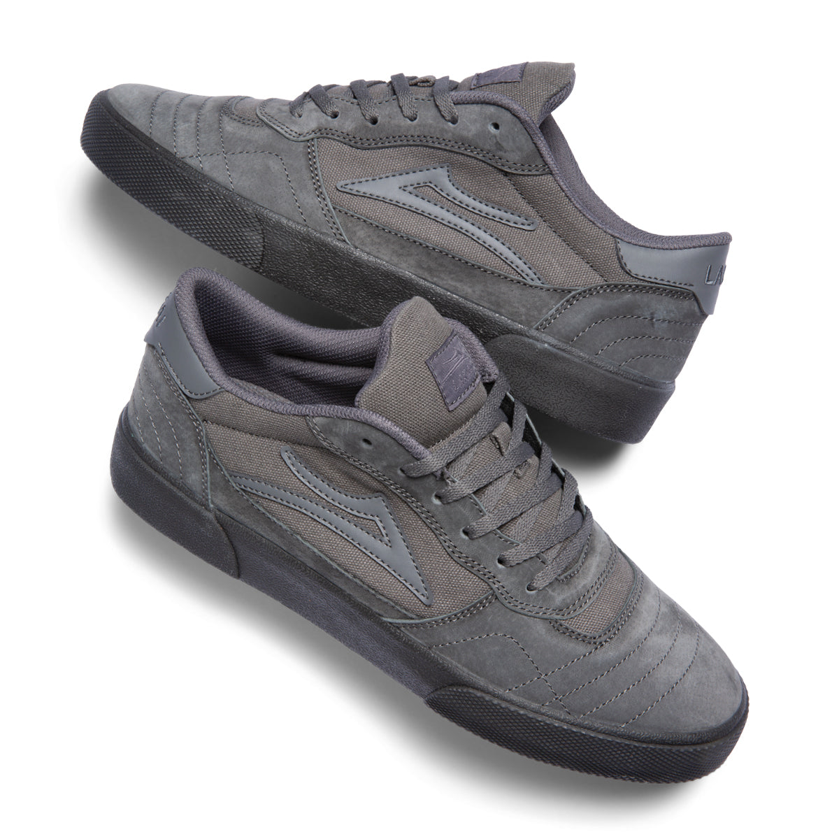 Lakai Cambridge Skate Shoes - Charcoal Premium Suede 3.jpg
