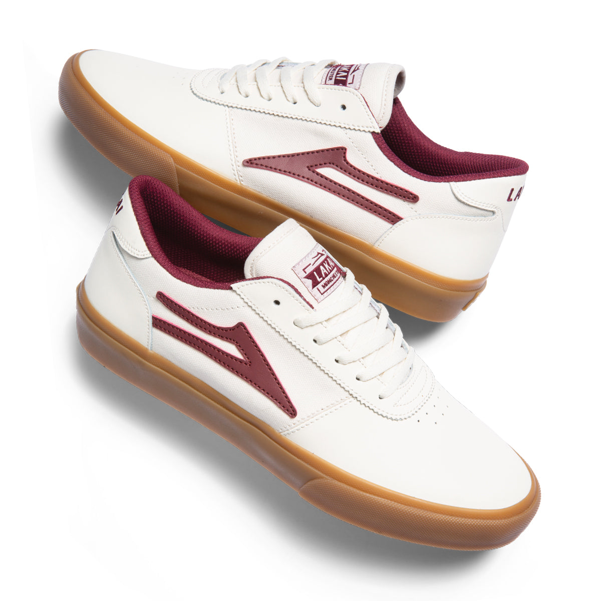 Lakai Manchester Leather Skate Shoes - Cream/Gum 3.jpg