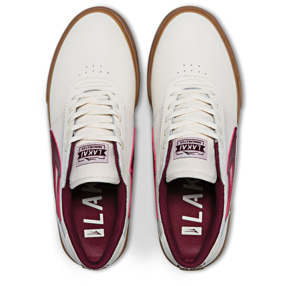 Lakai Manchester Leather Skate Shoes - Cream/Gum 4.jpg
