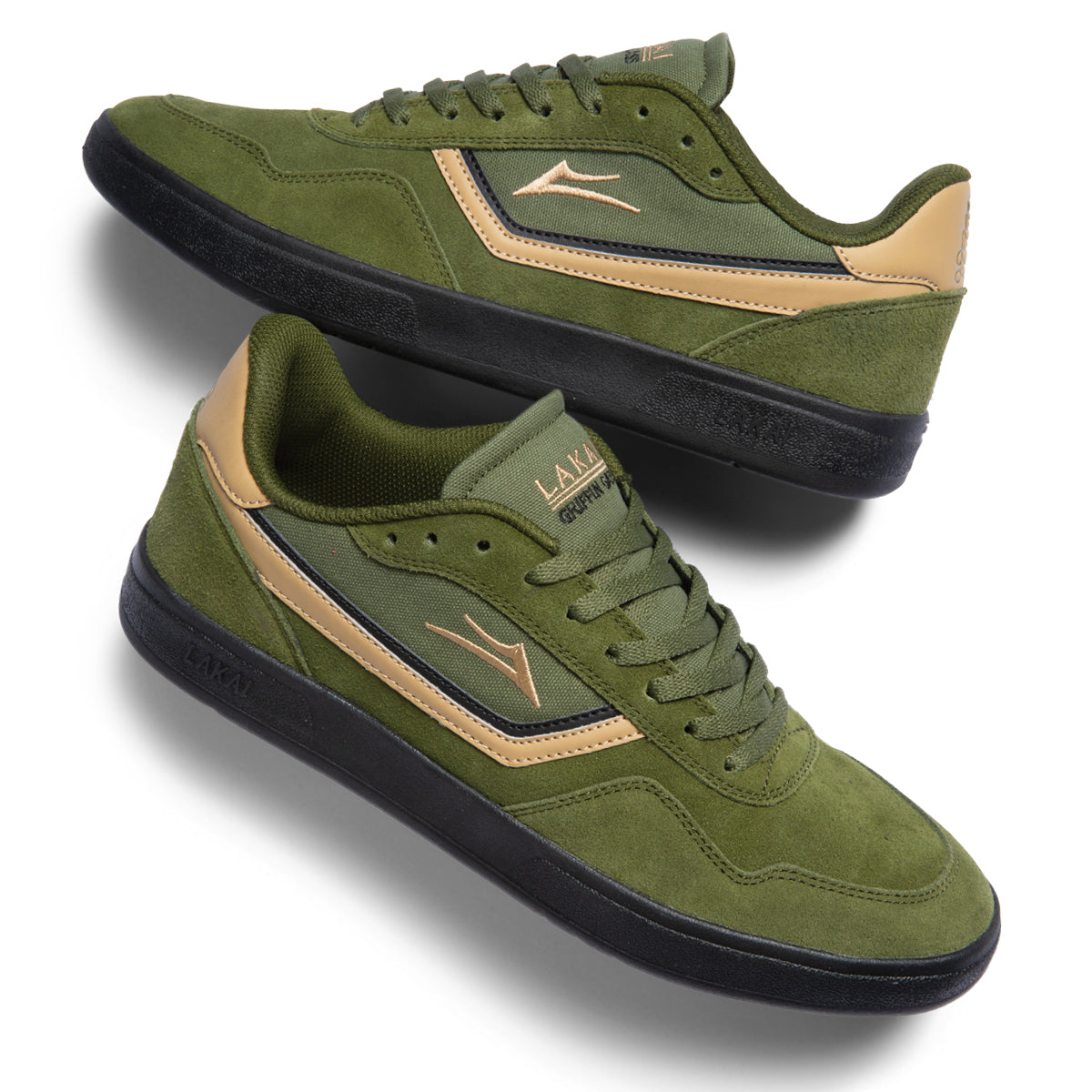Lakai Terrace Skate Shoes - Olive Suede 3.jpg