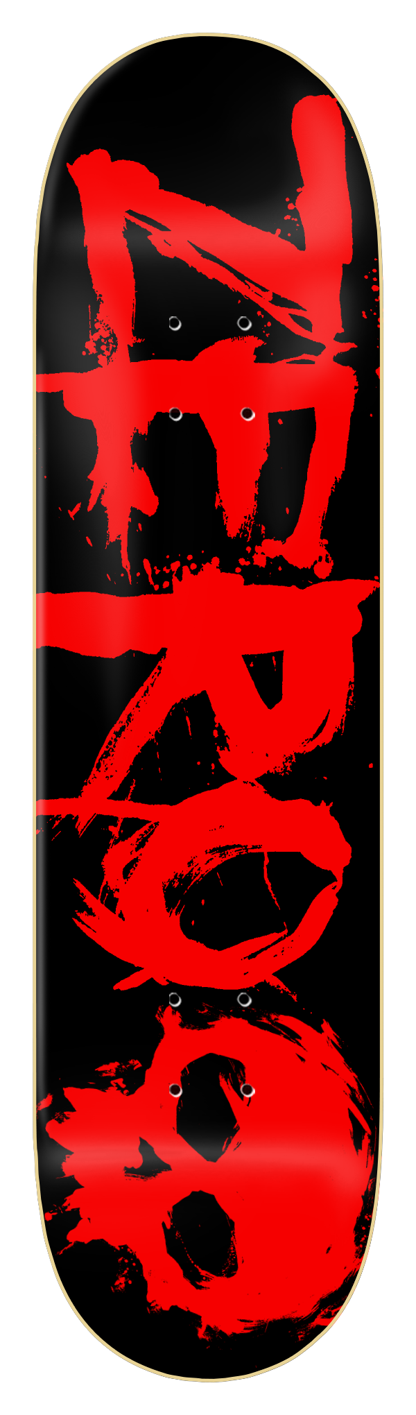 Zero Skateboard Deck Blood Black Red_png
