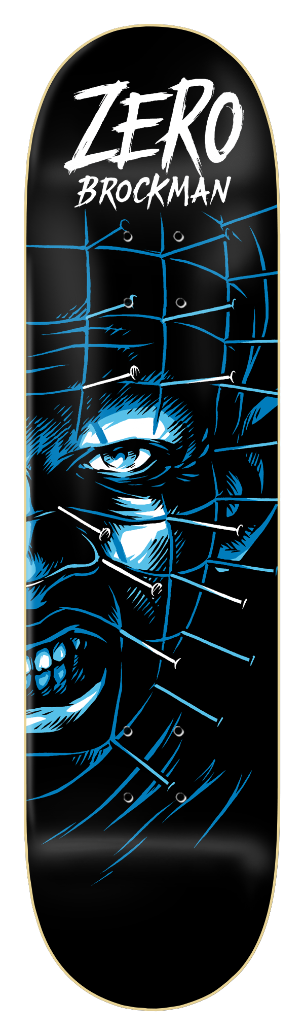 Zero Skateboard Deck Fright Night Glow in the Dark James Brockman.png