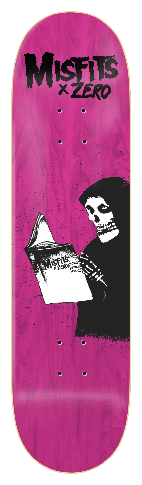 Zero Skateboard Deck Misfits Ghost Stories 8.25 pink.png