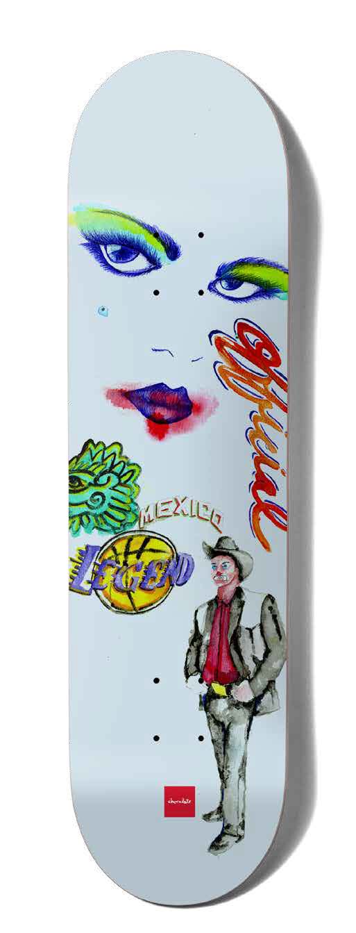 Chocolate Skateboard Deck Art Official Stevie Perez 8.4