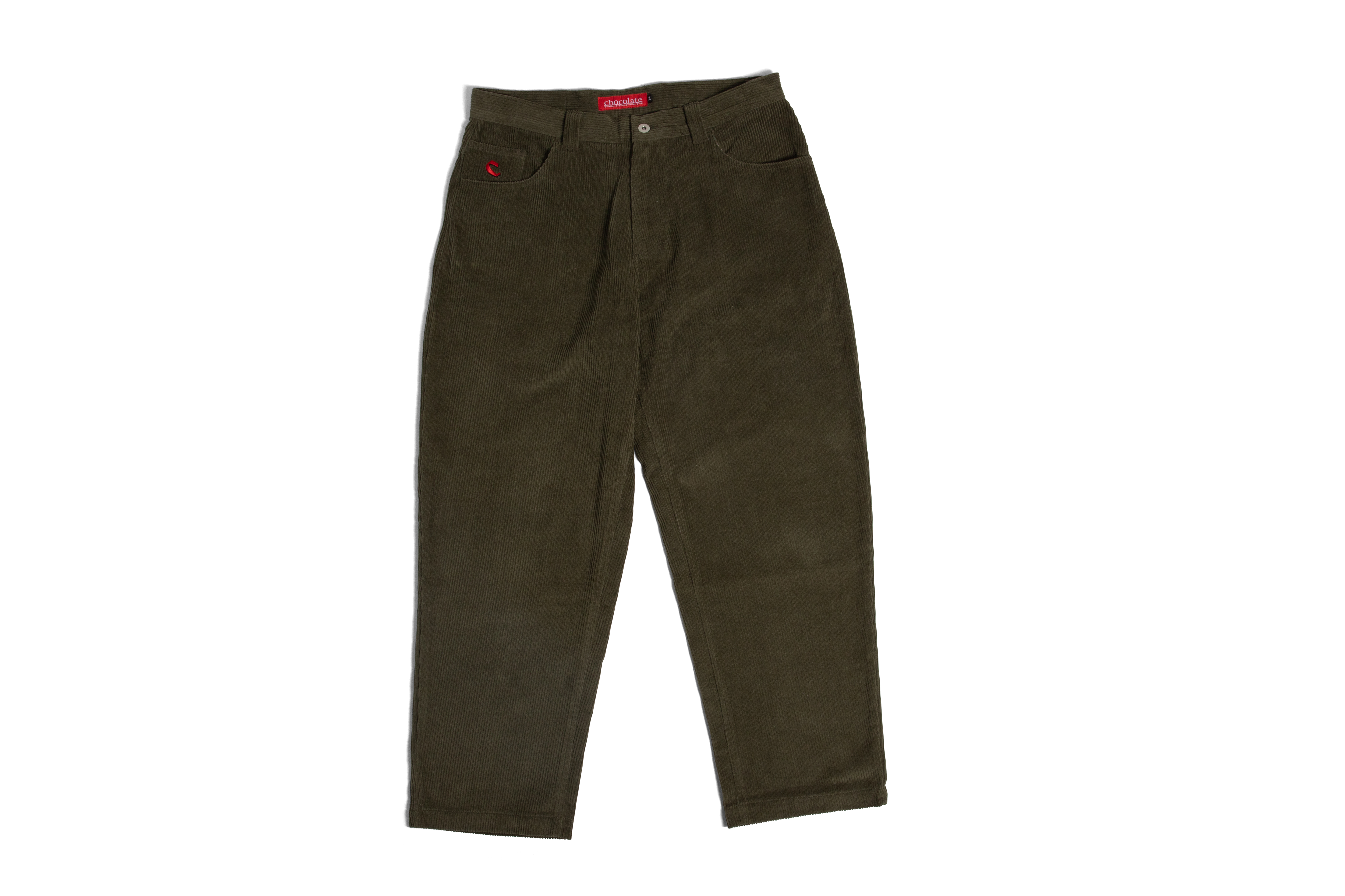 Chocolate Cord Pants Olive