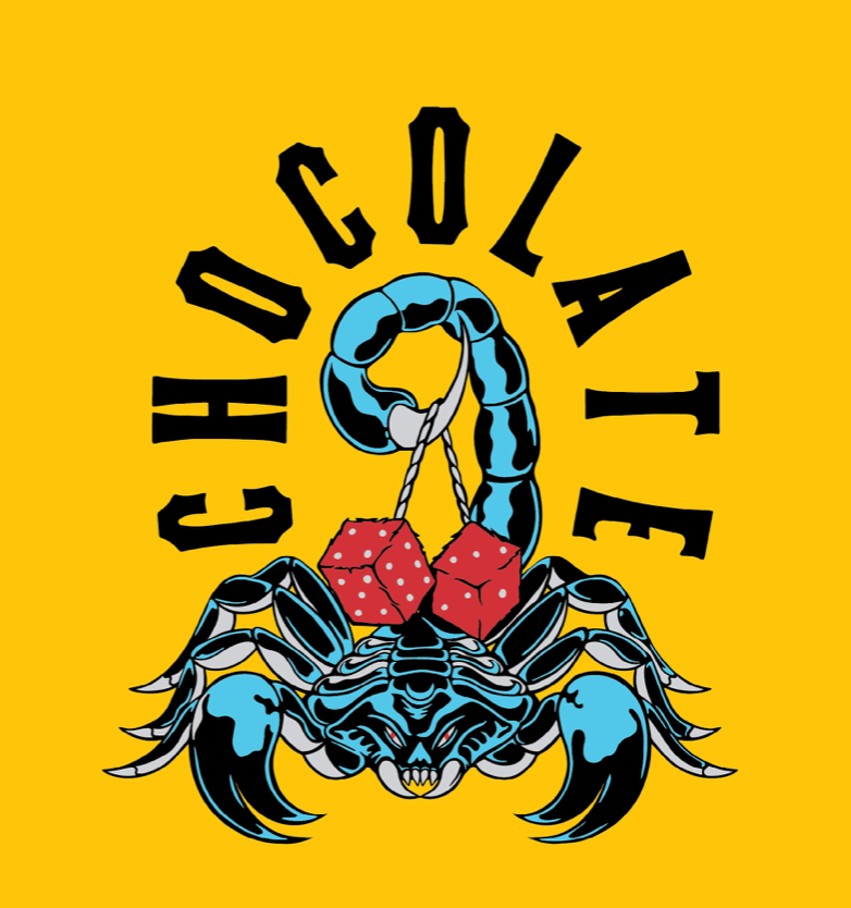 Chocolate Deck Scorpion Dice One Off Stevie Perez CLOSE UP.png