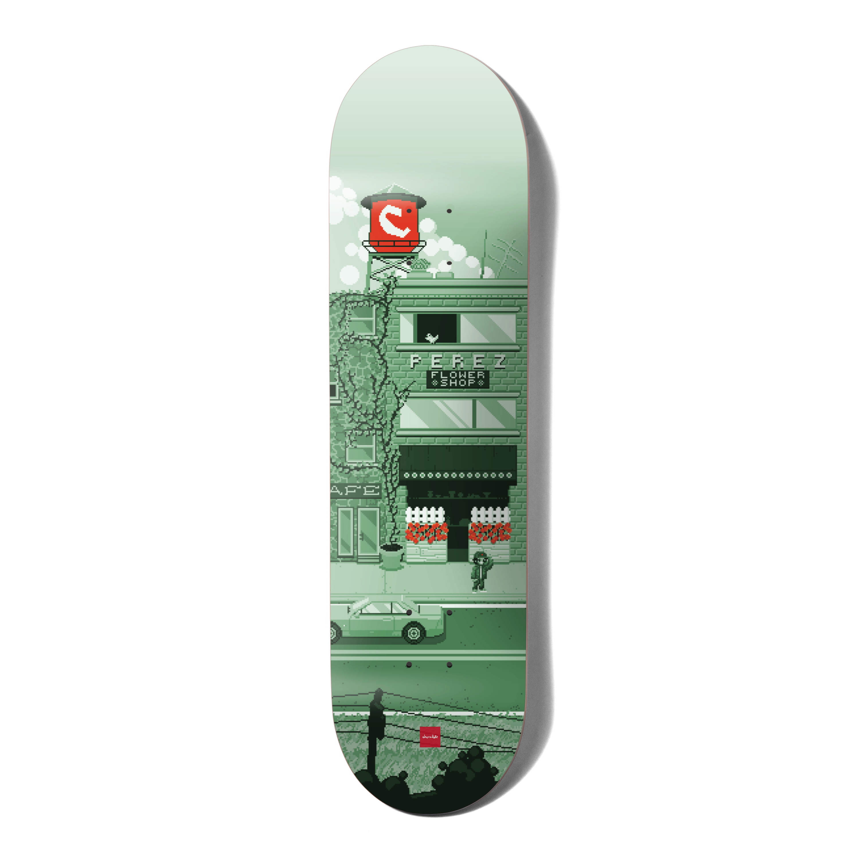 Chocolate Skateboard Deck Pixel City Stevie Perez.png