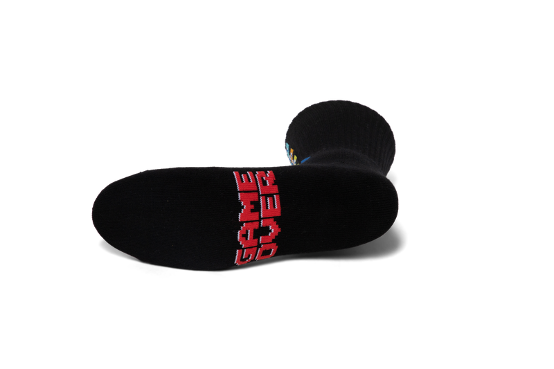 Girl_Pac_Man_Game_Over_Socks_Black.png