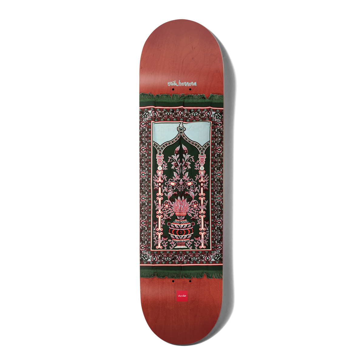 Chocolate Skateboard Deck Prayer Rug Erik Herrera 8.5