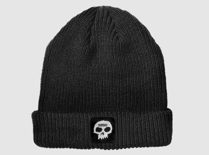 Zero Single Skull Patch Beanie Black.png