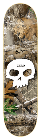 Zero x Realtree Skateboard Deck Single Skull White.png