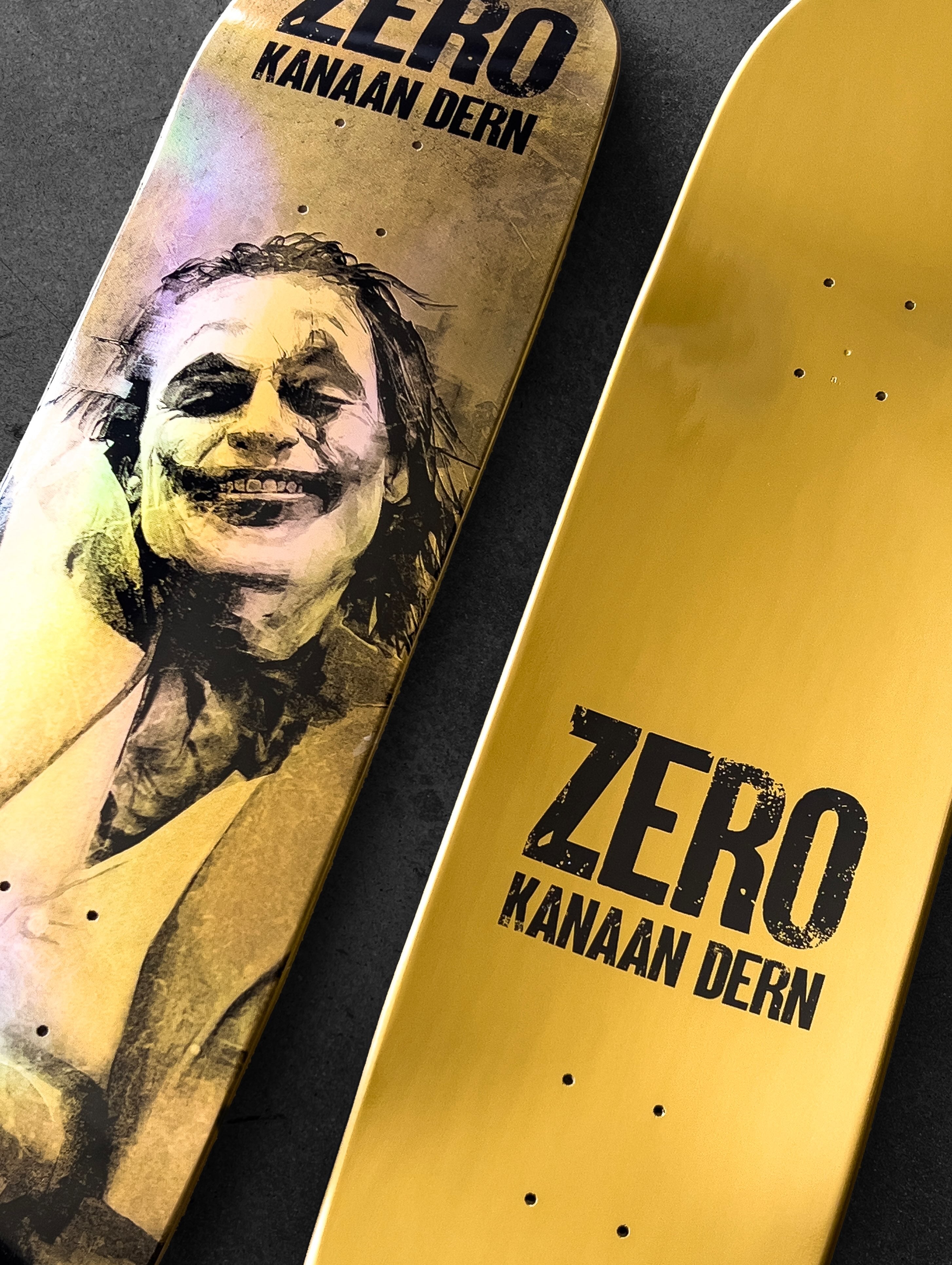 Zero_Skateboard_Deck_Joker_Kanaan_Dern_Bronze_Iridescent_foil_angle.jpg