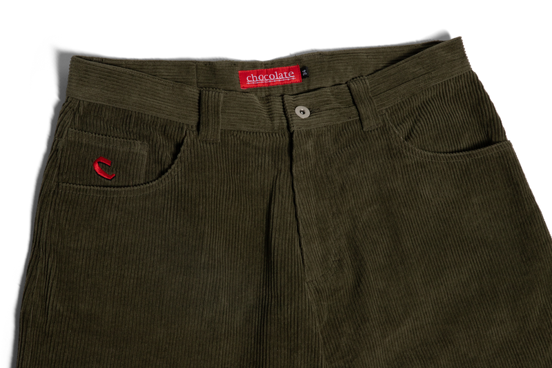 Chocolate Cord Pants Olive