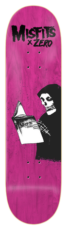 Zero Skateboard Deck Misfits Ghost Stories 8.25 pink.png