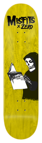 Zero Skateboard Deck Misfits Ghost Stories 8.25 yellow.png