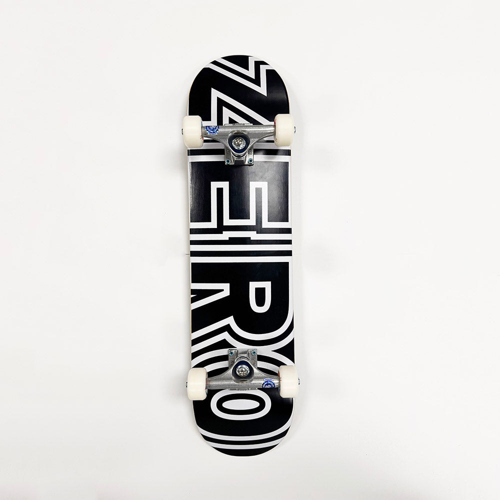 Zero Bold Custom Complete Skateboard Blk/Wht 7.75