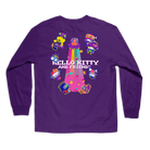 Girl Sanrio Kawaii Arcade Friends LS Tee Purple2.png
