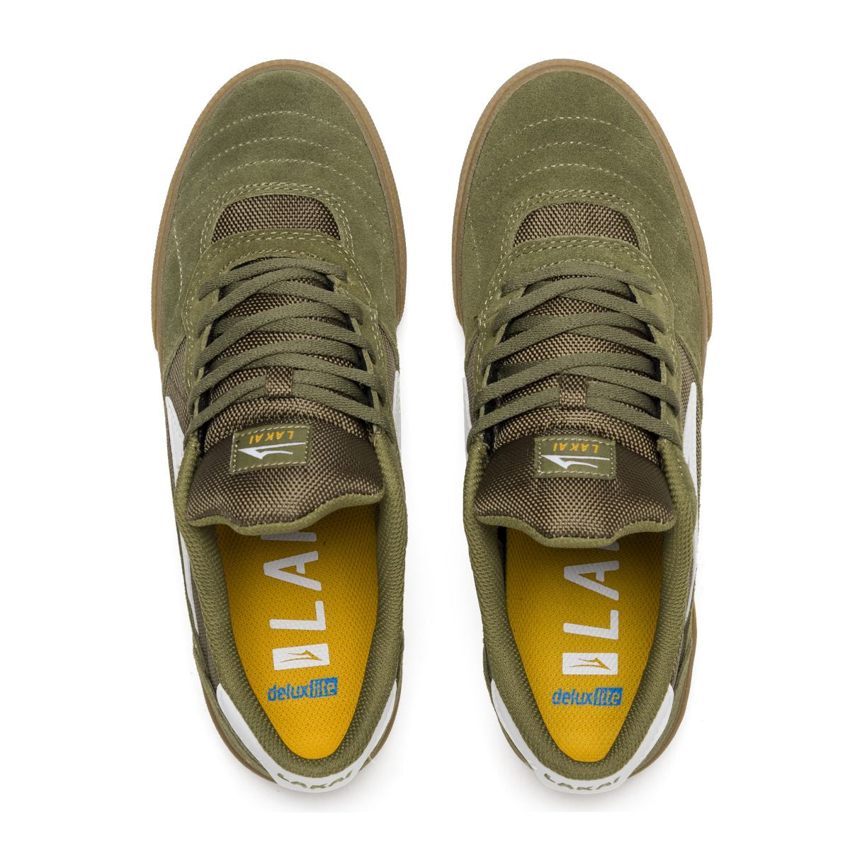 Lakai Cambridge Skate Shoes - Olive Suede03.jpg